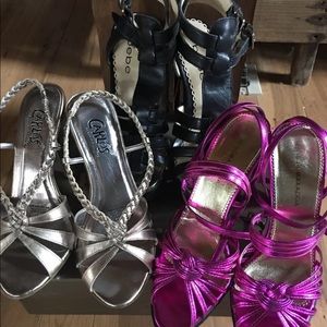 THREE PAIR OF DESIGNER SHOES, size 6 and 5.5